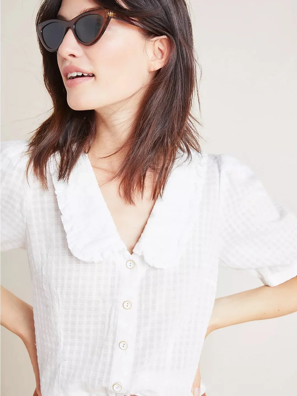 Anthropologie elegant white